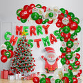 Festive Red & Green Balloon Garland Kit