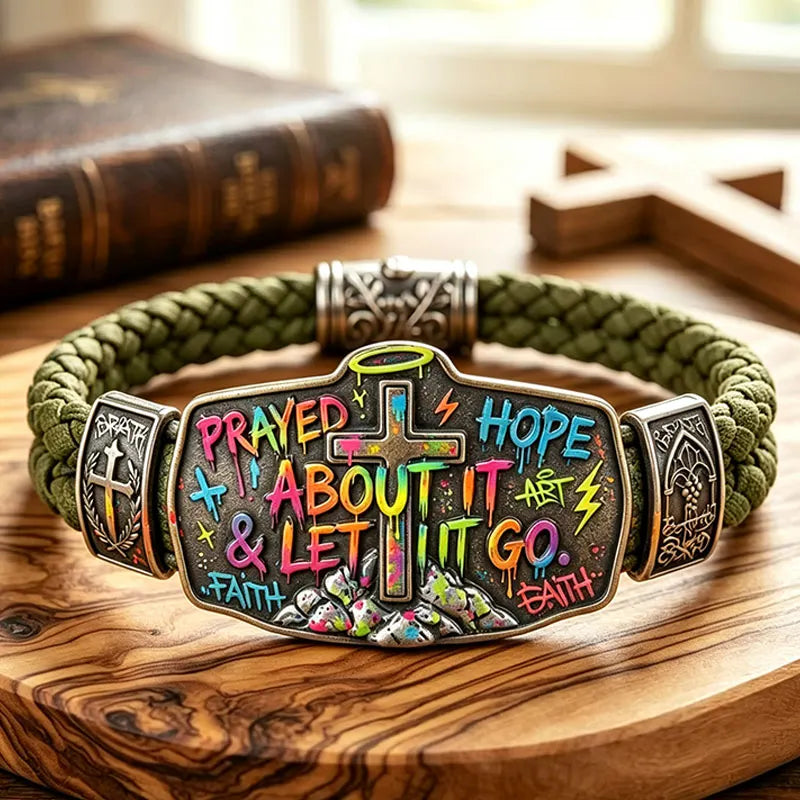 Faith Over Fear Bracelet – Christian Cross Bracelet