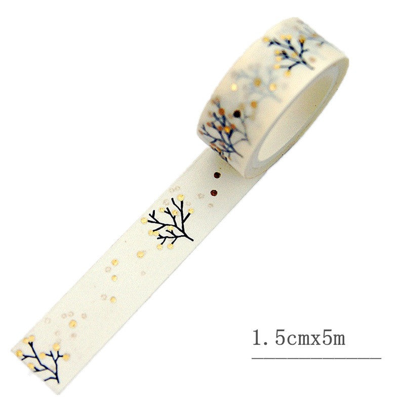 Metallic Christmas Washi Tape Set detail