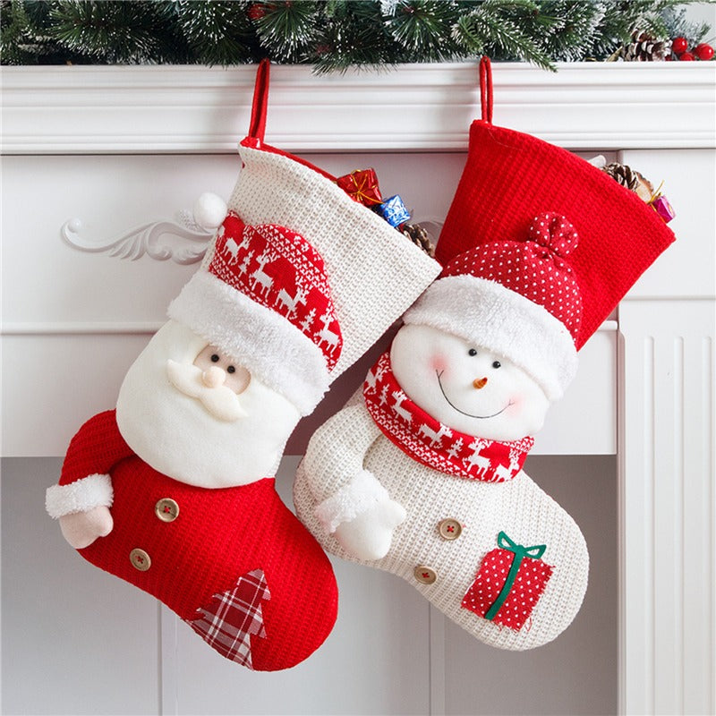 Oversized Knit Christmas Stocking