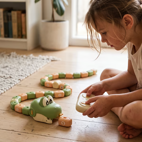 Remote Control Magnetic Snake Feeding Game