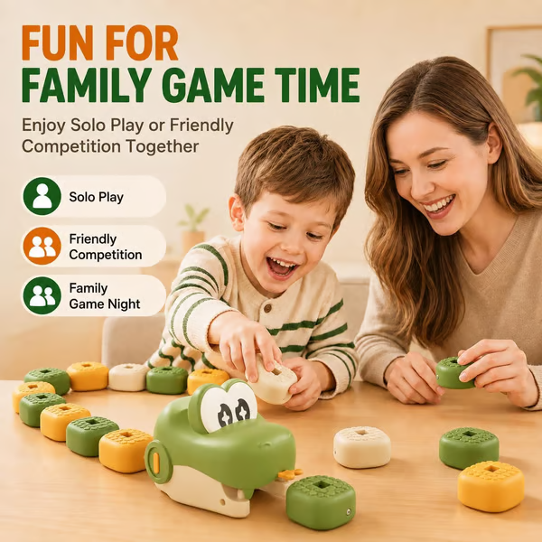 Remote Control Magnetic Snake Feeding Game