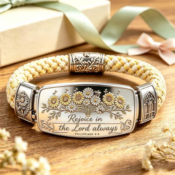 Faith Over Fear Bracelet – Christian Cross Bracelet