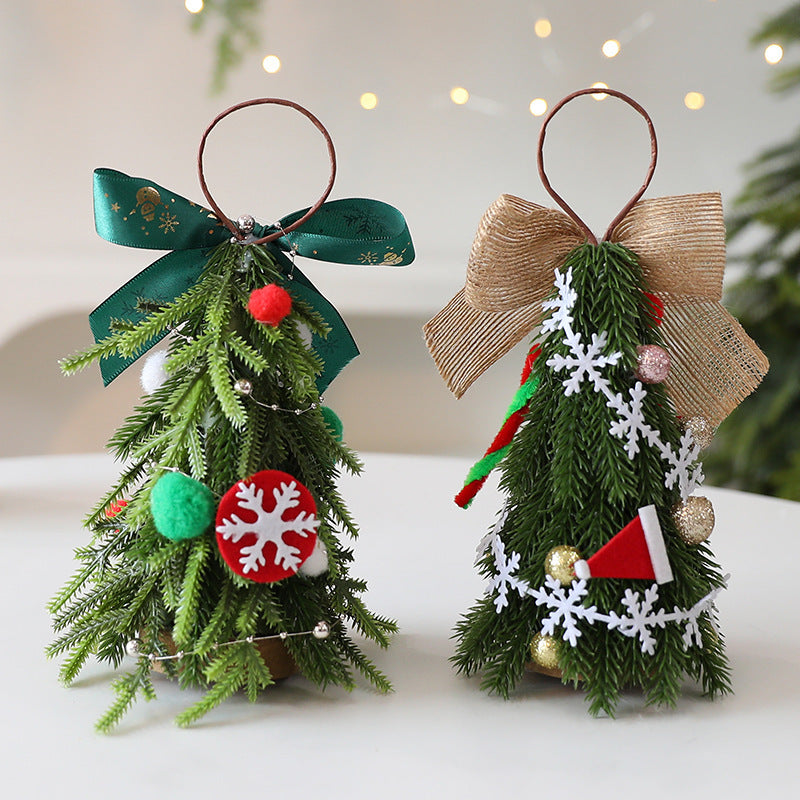 Mini Frosted Christmas Tree Decoration