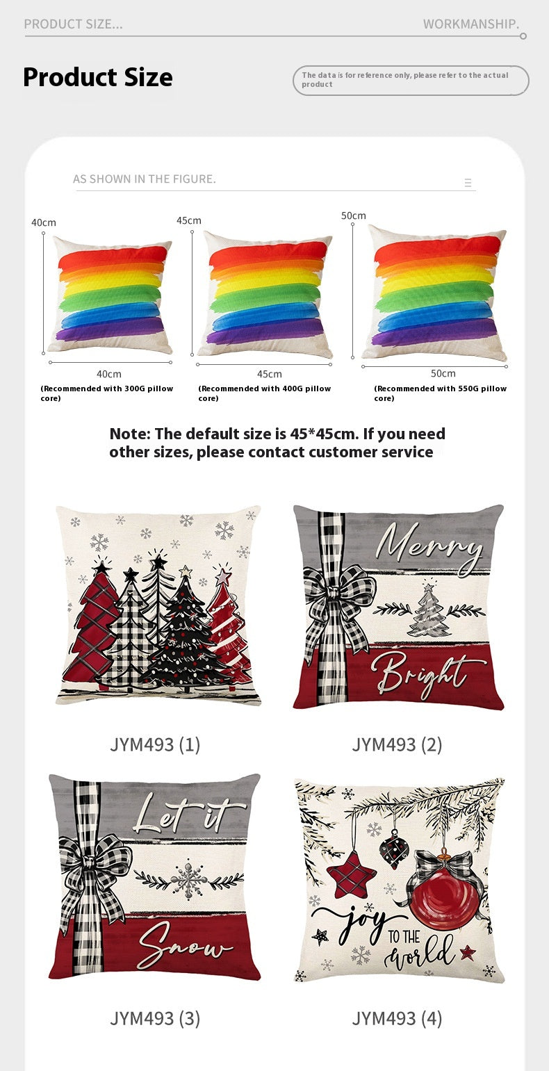 Winter Story Christmas Cushion Cover detail