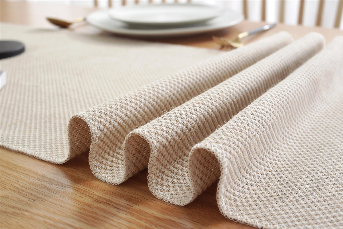 Woven Cotton Holiday Table Runner detail