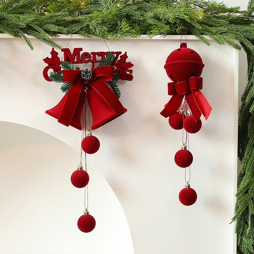 Flocked Bow Christmas Ornament