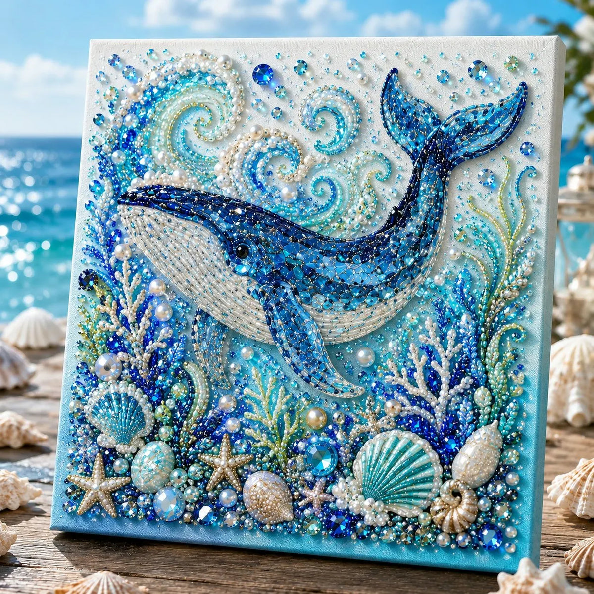 🔥Last Day 49% OFF - 🌊✨Ocean Theme Pearl Art DIY Kit