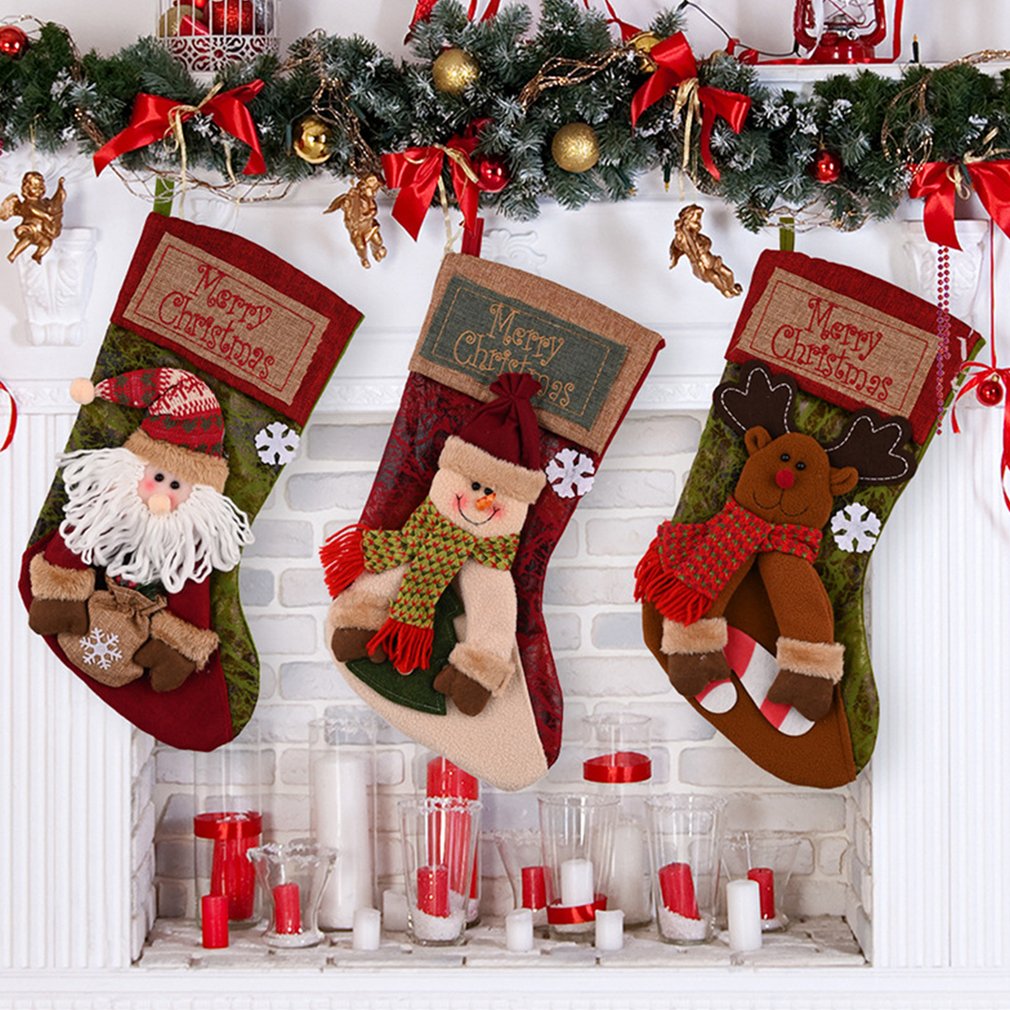 3D Appliqué Christmas Stocking