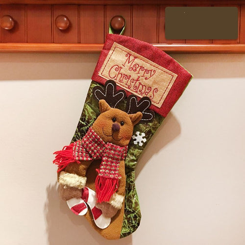 3D Appliqué Christmas Stocking detail