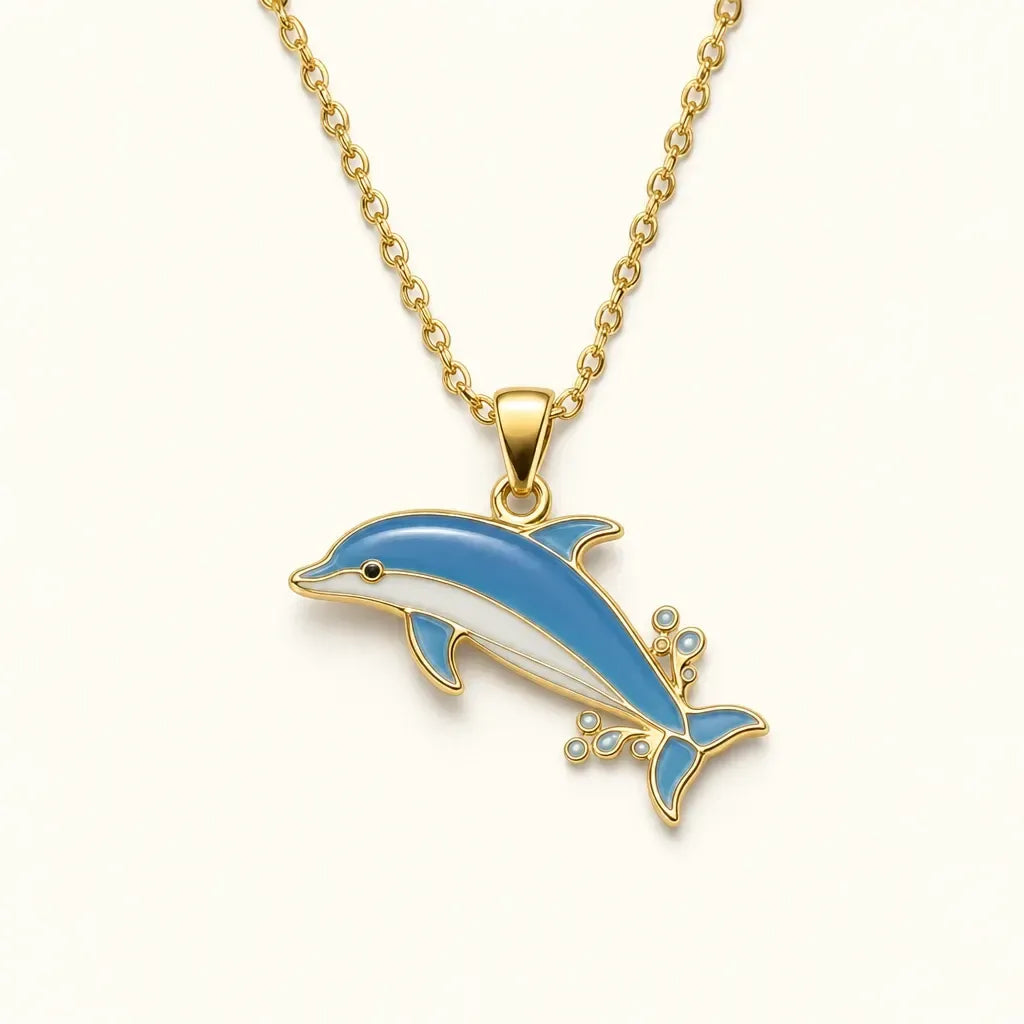 Beach Themed Marine Animal Pendant Bracelets Colorful Enamel Thin Chain Multi-Design Ocean Bracelets Daily Wear