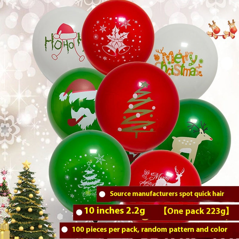 Festive Red & Green Balloon Garland Kit detail